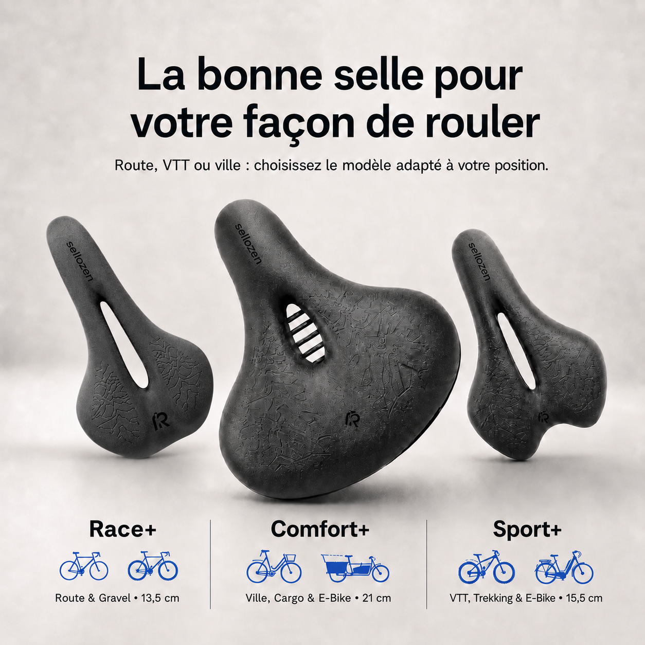 SelloZen – Selle de Vélo Ergonomique Anti-Douleur