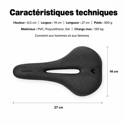 SelloZen – Selle de Vélo Ergonomique Anti-Douleur