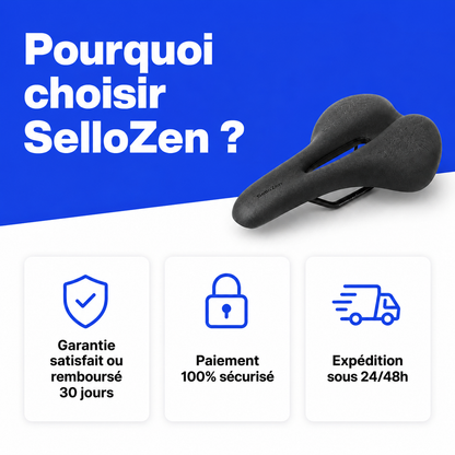 SelloZen – Selle de Vélo Ergonomique Anti-Douleur